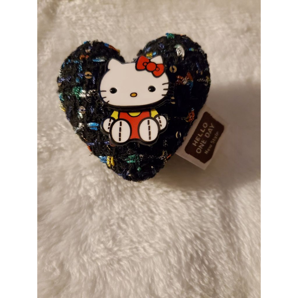 Girls Hello One Day Pin Black One Size